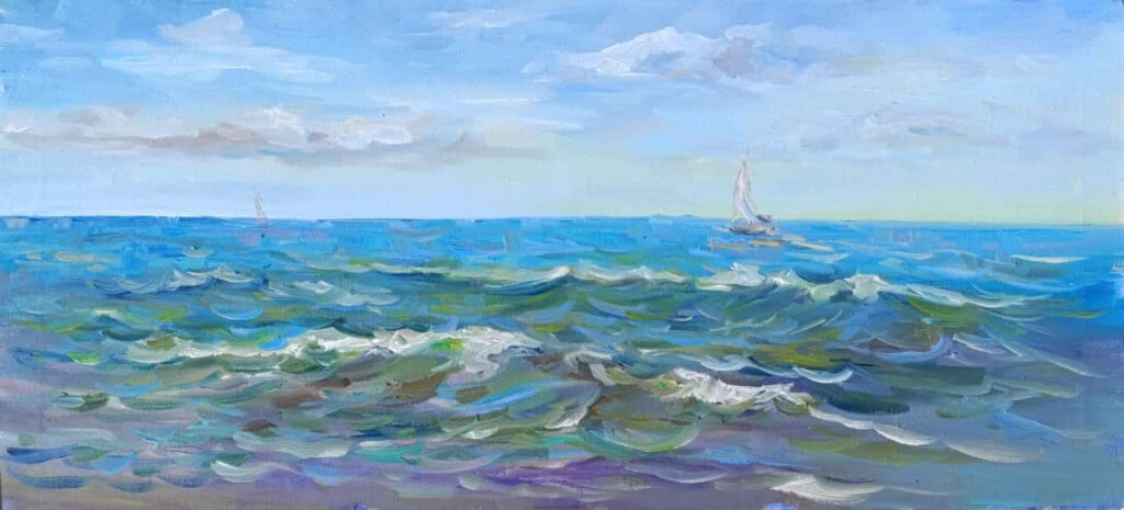 Волна в летний день. Пленэр ЖуравлёваАрт