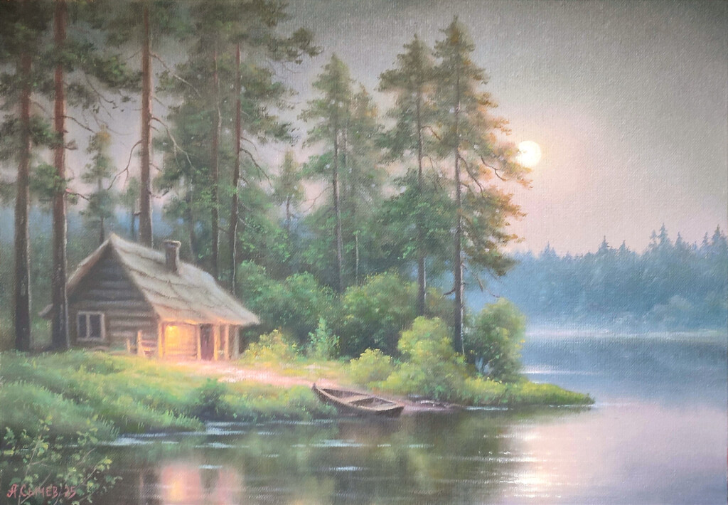 Вечер на озере