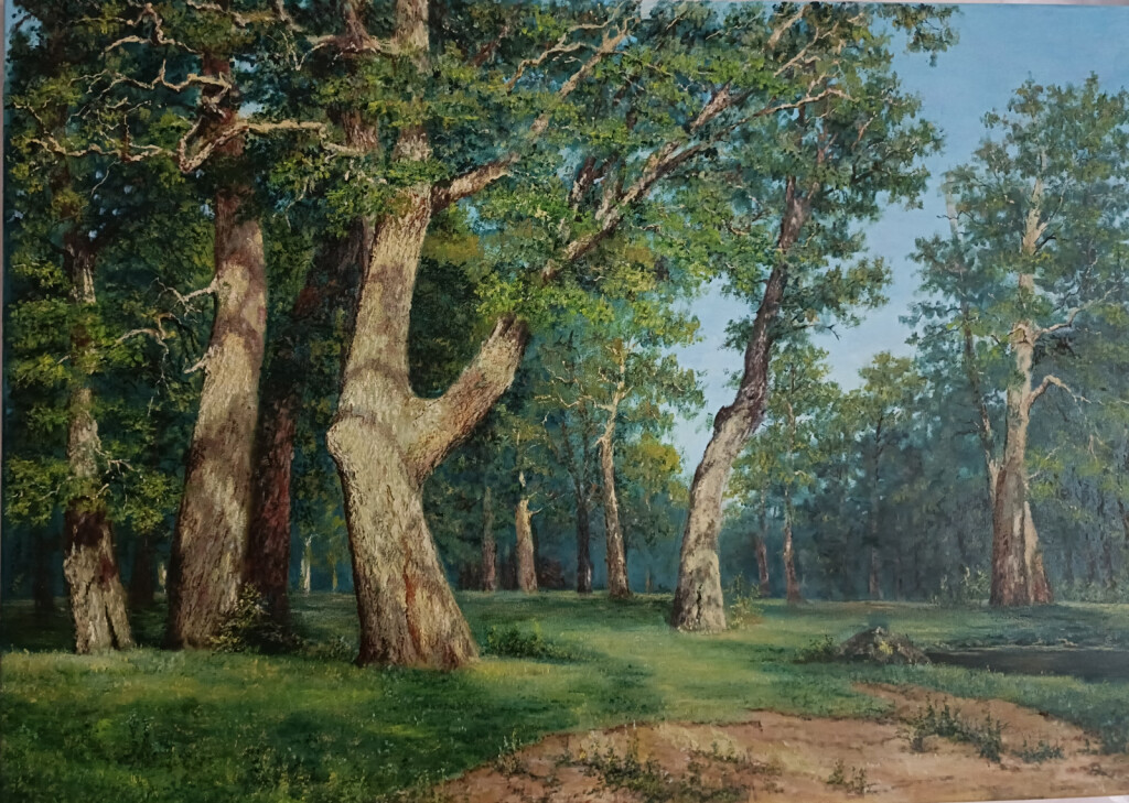 По мотивам И. Шишкина "Дубовая роща".
