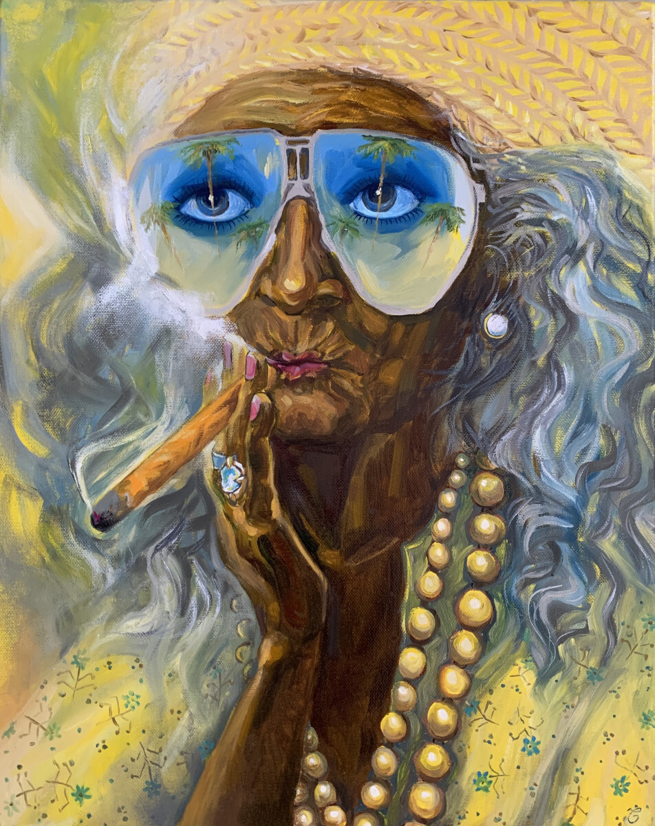 Кубинка с сигарой