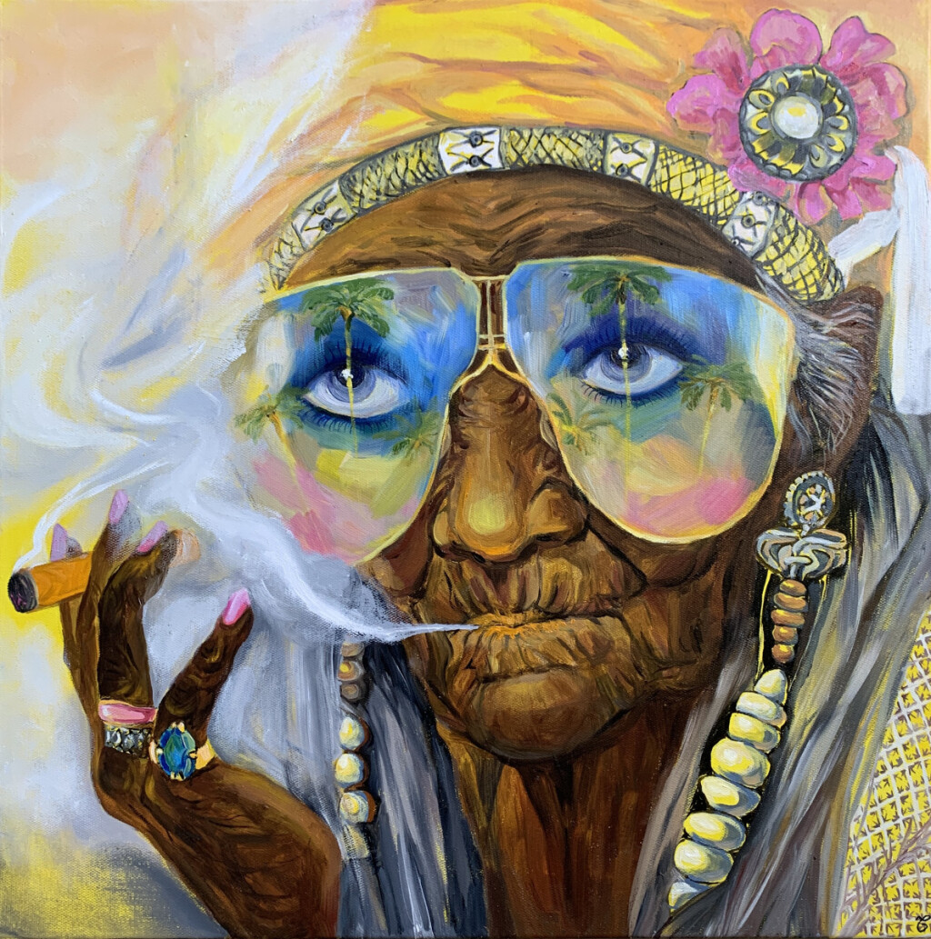 Кубинка с сигарой