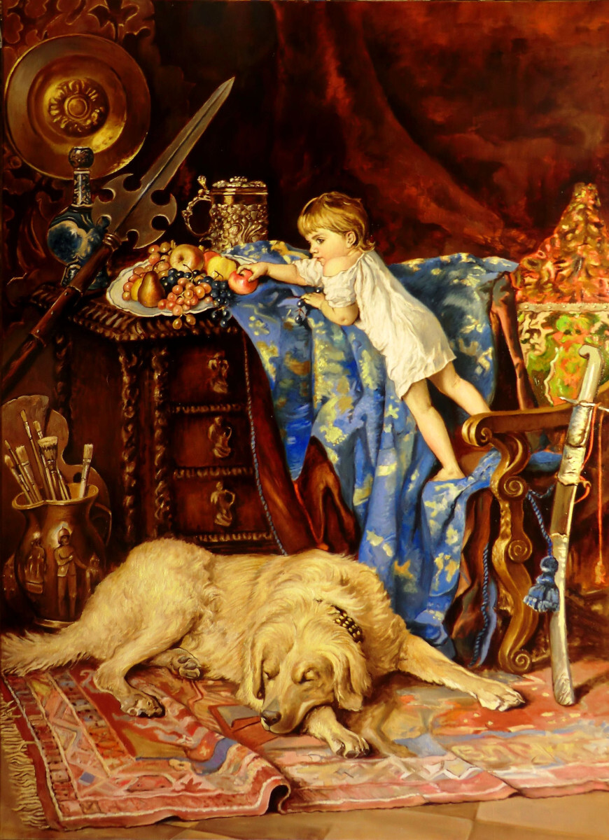 Маленький вор (В мастерской художника) коп с Маковского