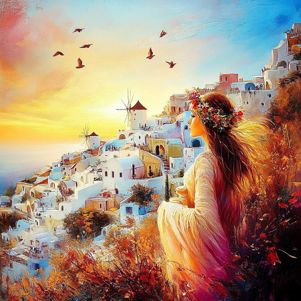 Девушка с венком