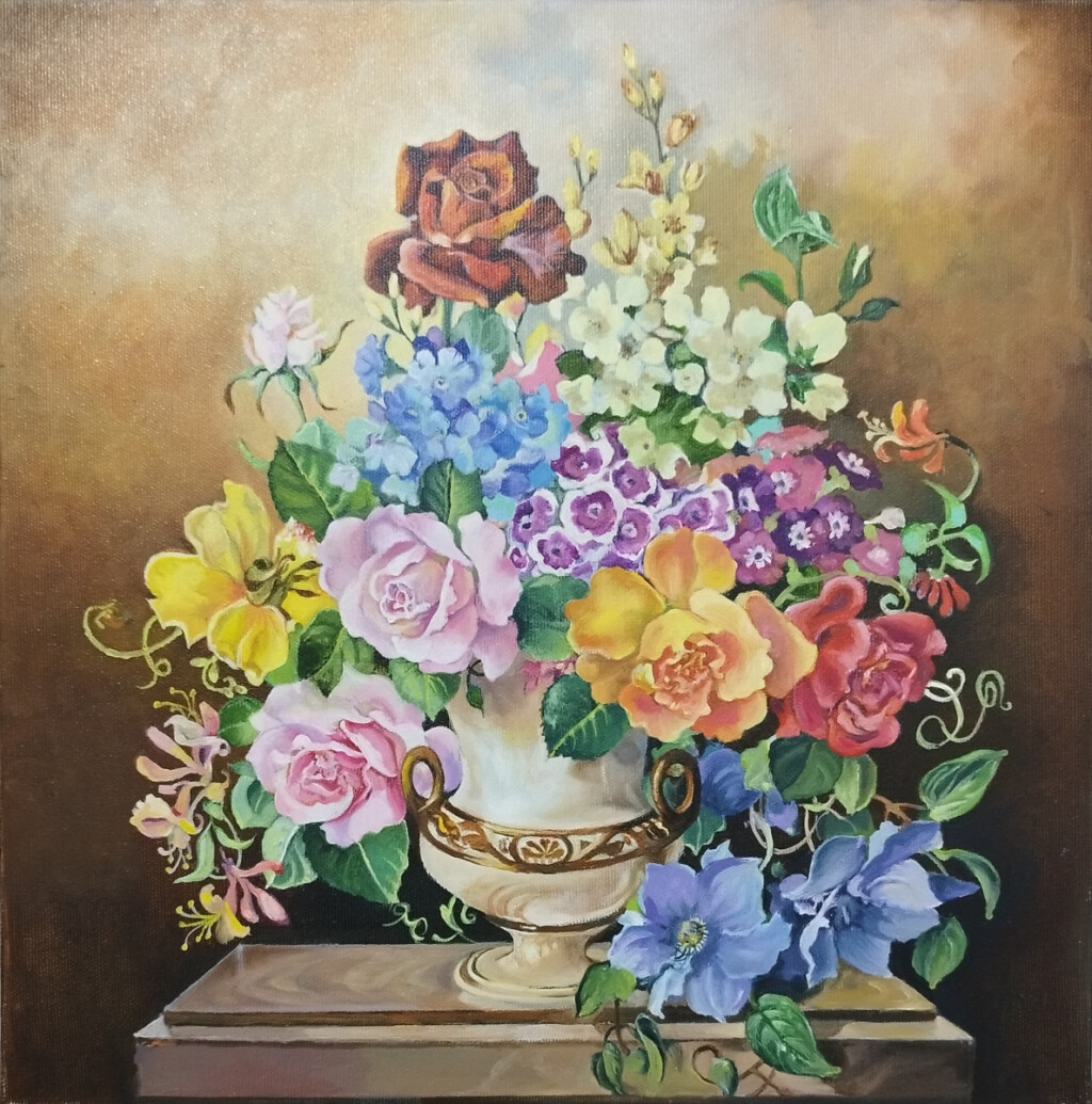 Копия картины Гарольд Клейтон Букет цветов