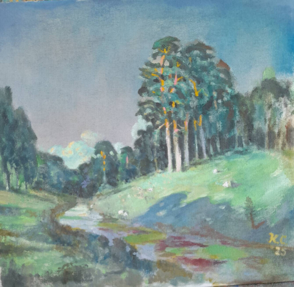 Сосны при луне