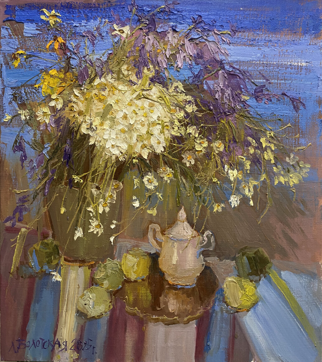 Натюрморт на голубом