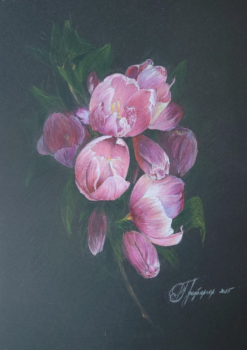 Розовые цветы 2