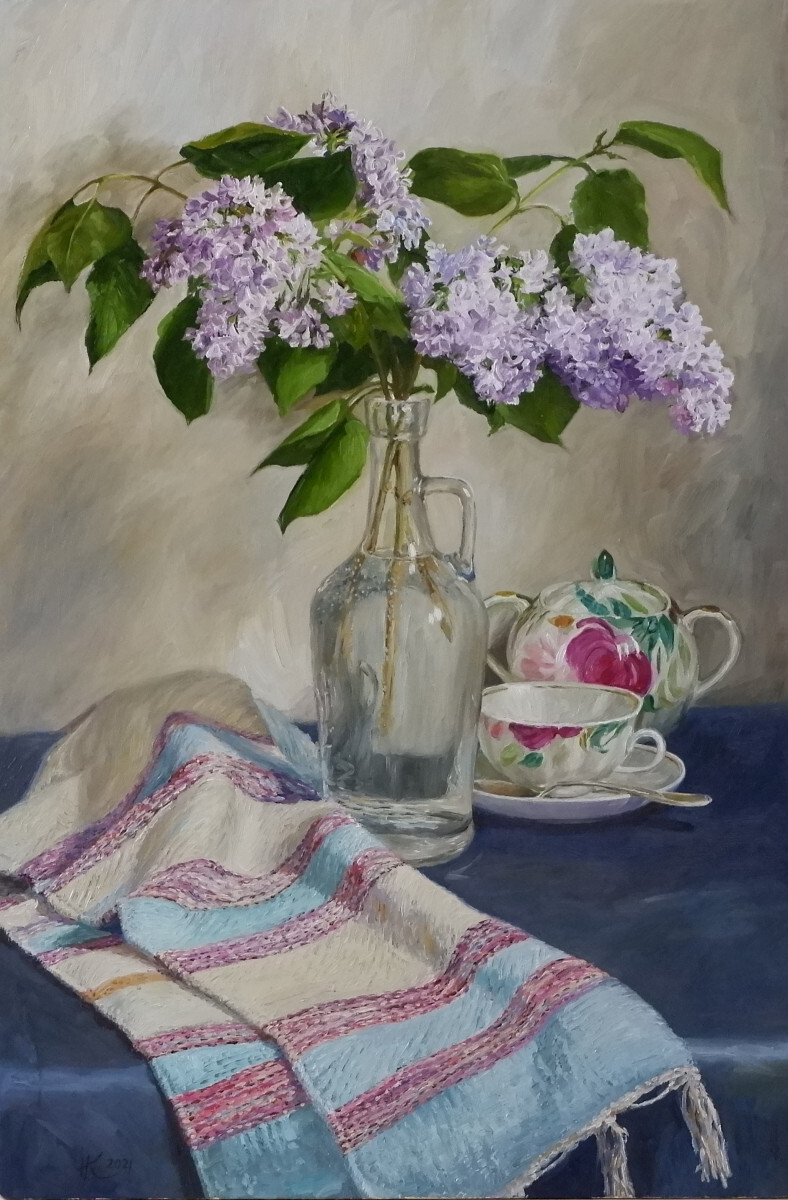 Натюрморт с сиренью