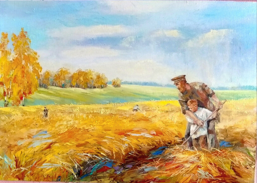 Пшеничное поле, жизнь в деревне