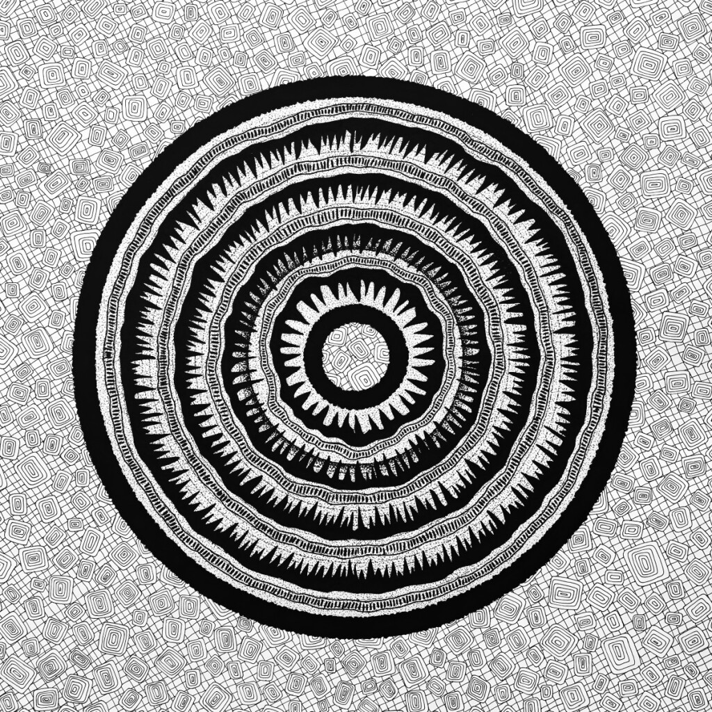 Картина черно-белая Злость Ярость Агрессия Графика с узором