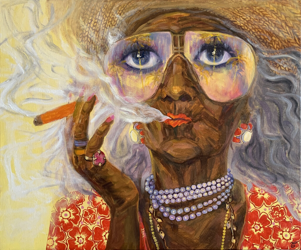 Кубинка с сигарой