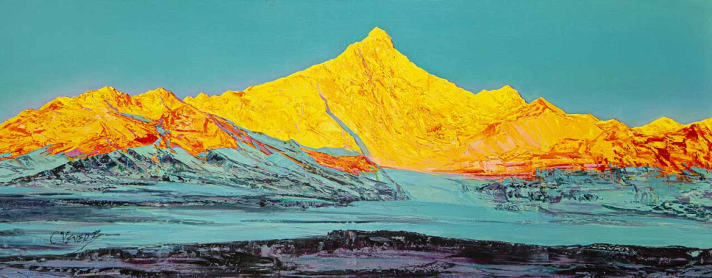 Горные вершины Солнце, счастье, небеса