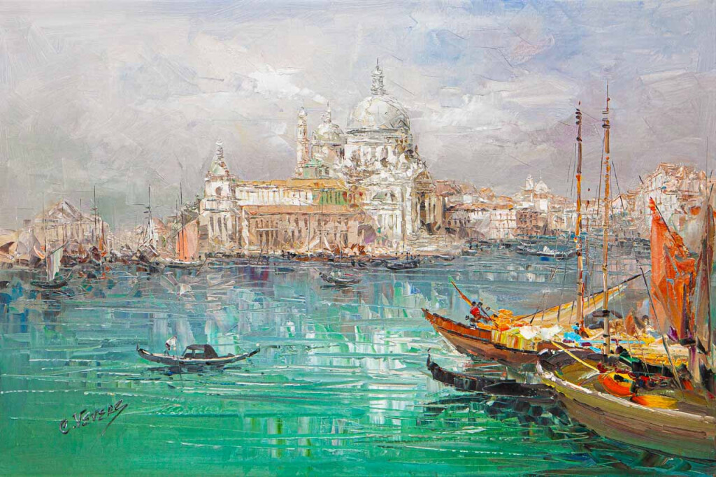 Венеция в объятиях сонной неги. Вид на базилику Санта-Мария-делла-Салюте