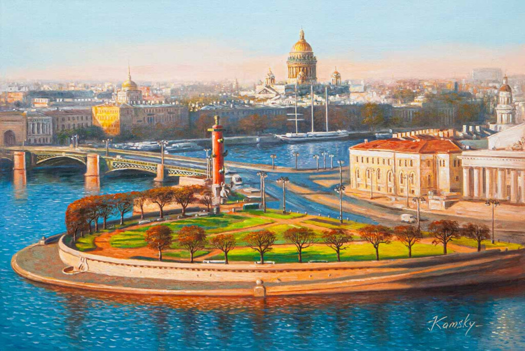 Питер любит мечтателей. Вид на стрелку Васильевского острова