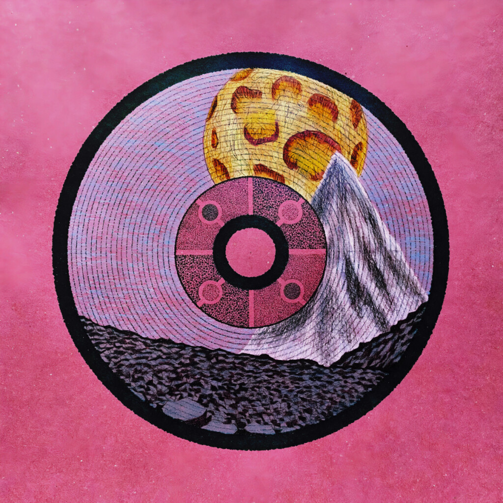 Вершина Графика с горным пейзажем