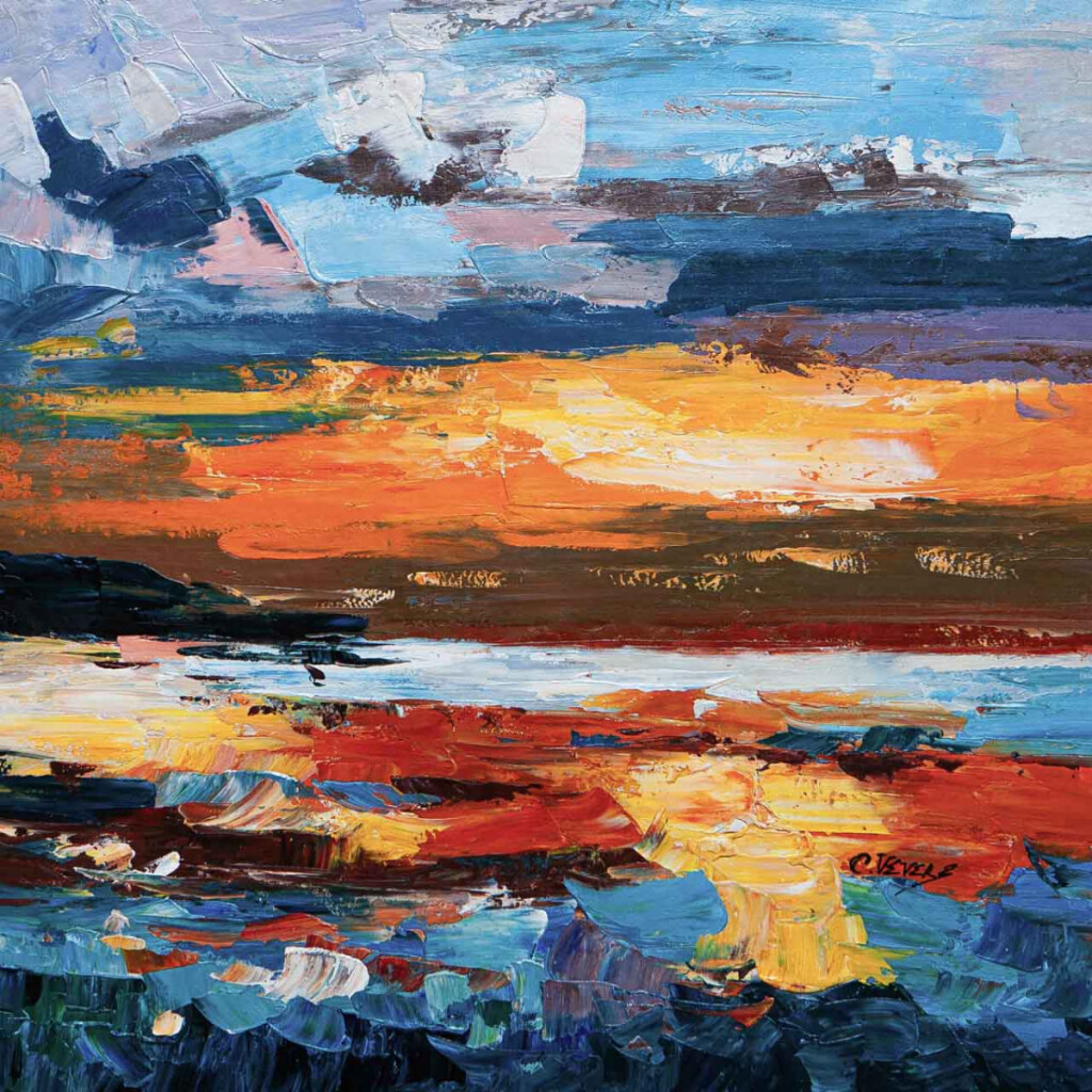 Закатное золото лагуны