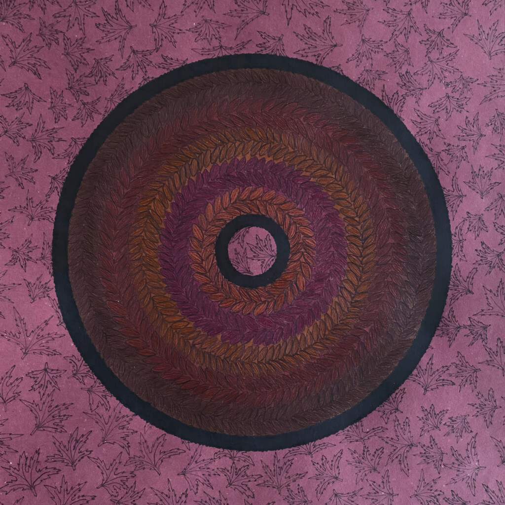 Повод (1) Осенняя картина с узором из листьев