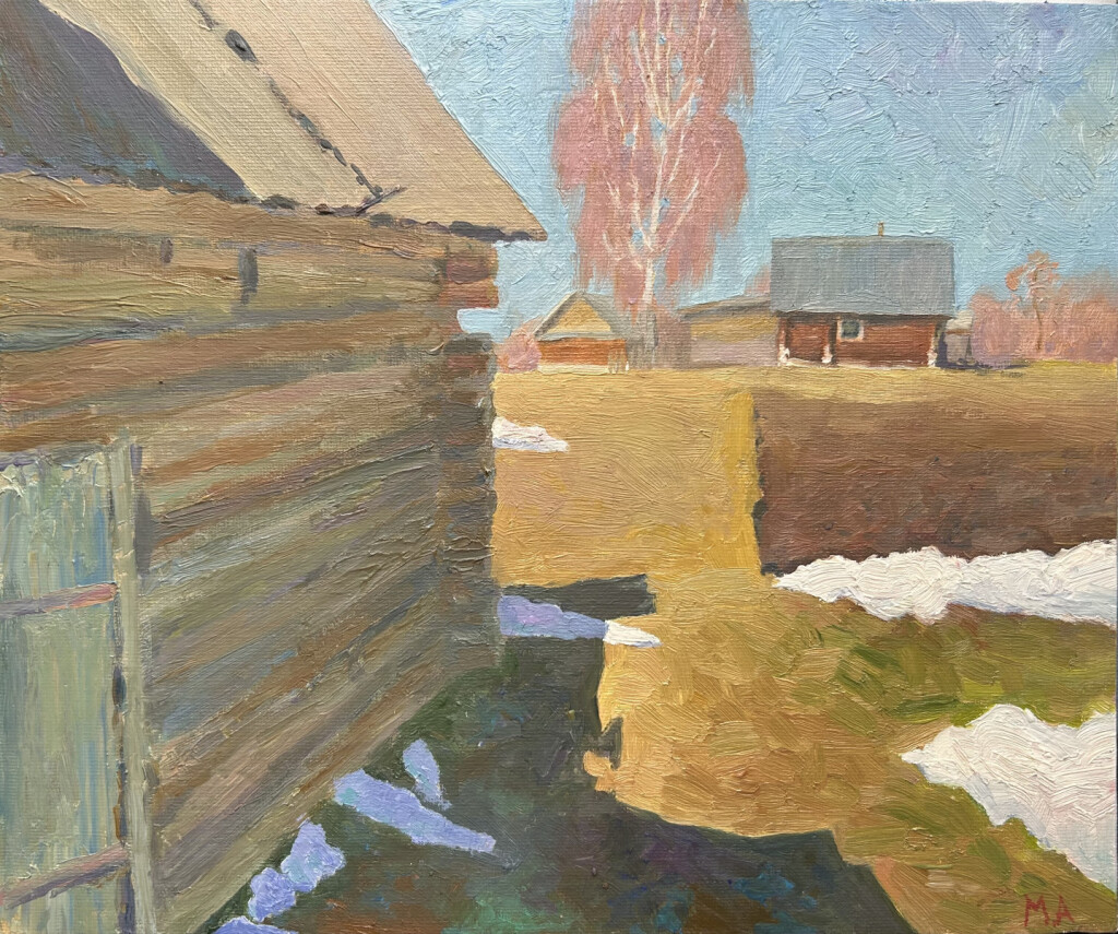 На деревне в марте