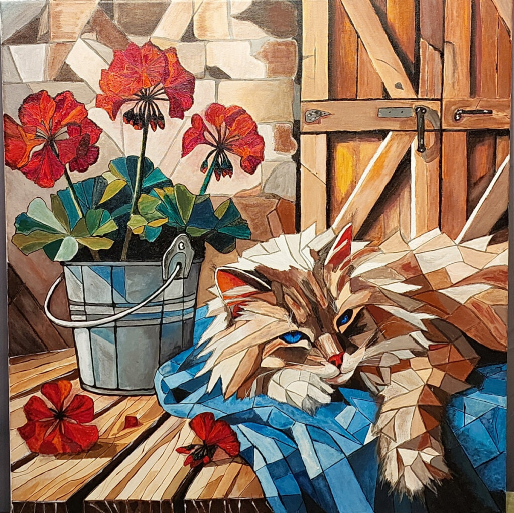 Кот и Герань