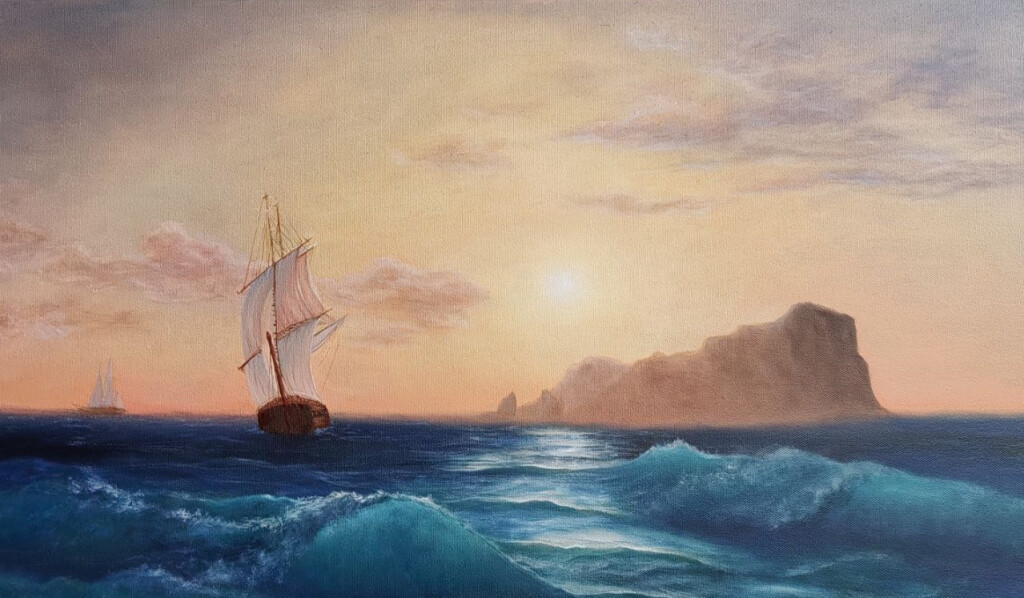 Закат над Искьей