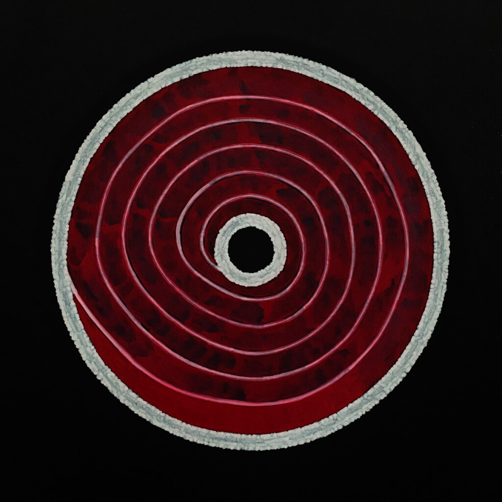 Инъекция (1) Красно-белая абстракция с узором