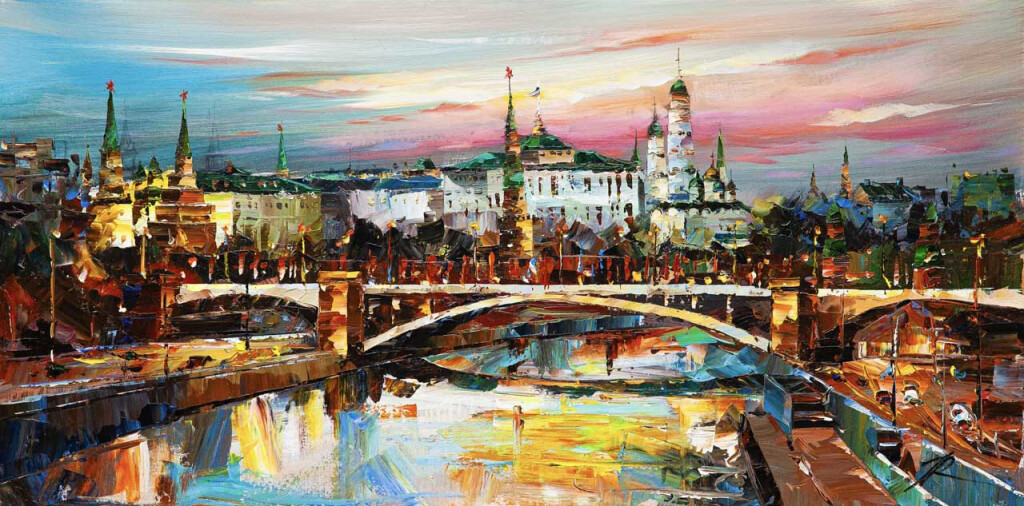 Когда просыпается Москва-река. Вид на Кремль