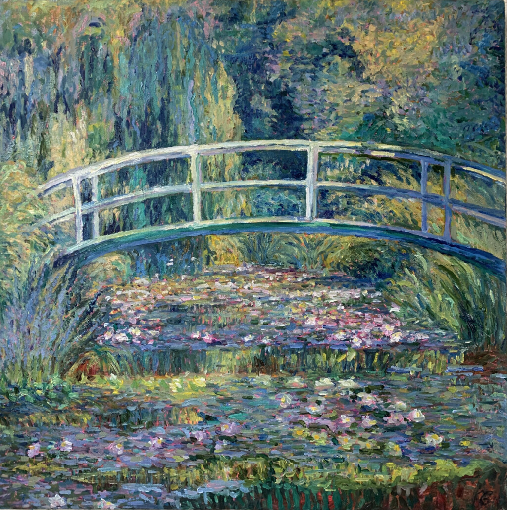 Копия картины К.Моне" Кувшинки и японский мостик"
