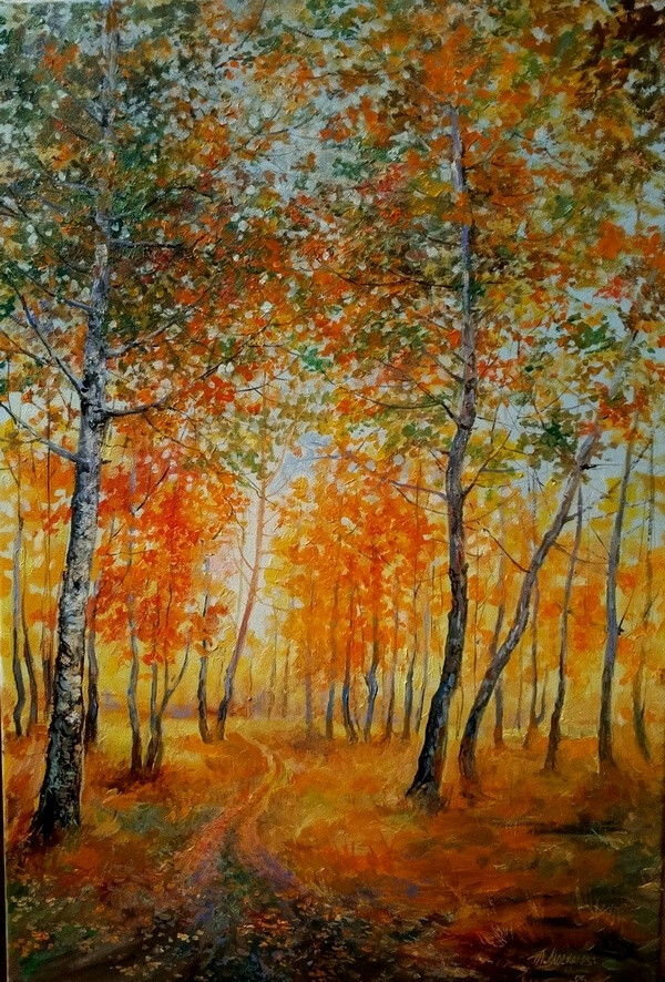 Осень в берёзовой роще