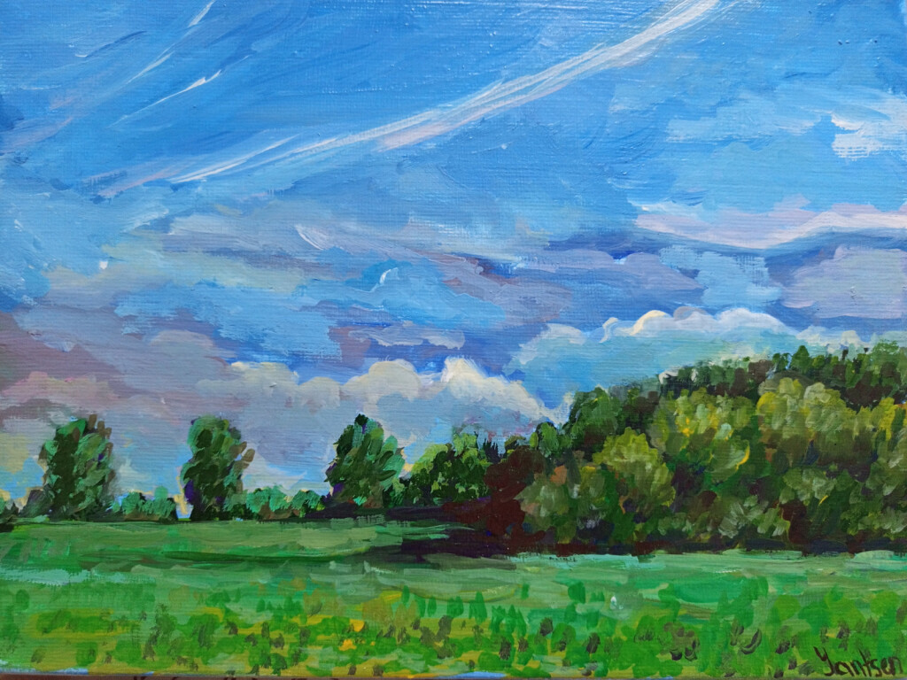 Пейзаж Рассвет Утро