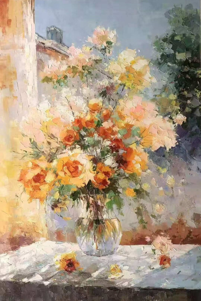 Розы цвета солнца