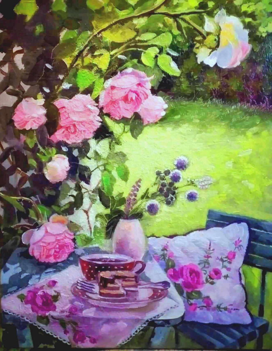 Чаепитие в саду