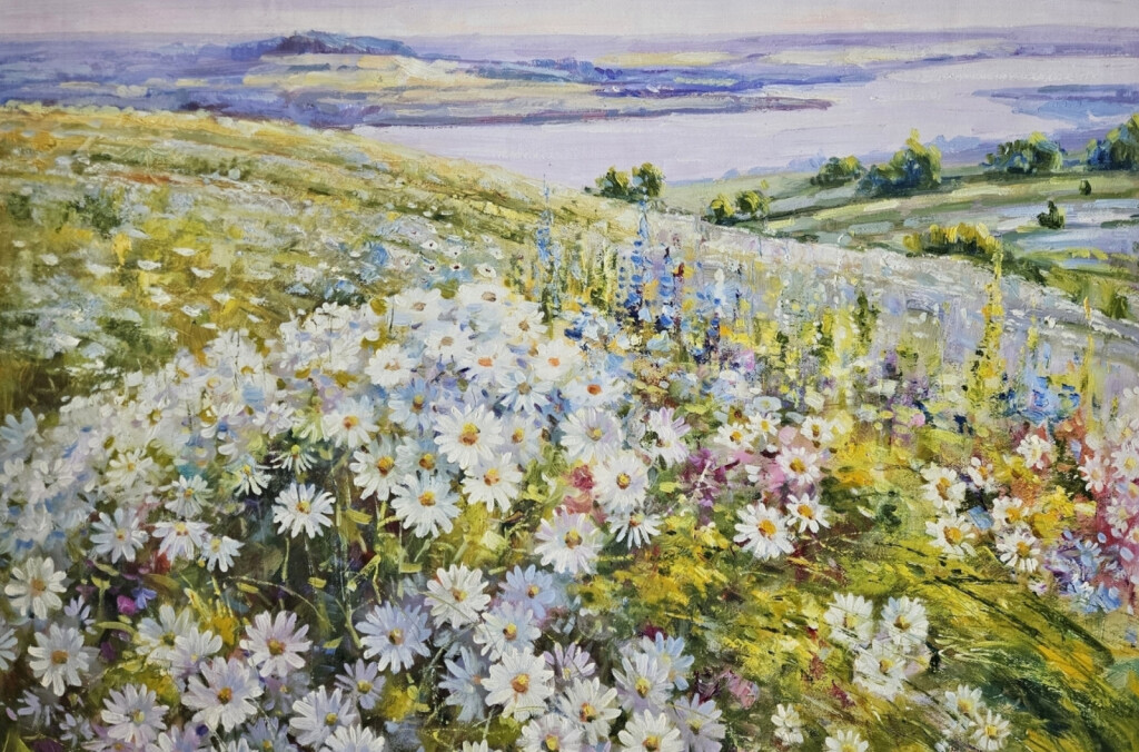 Нежное море ромашек
