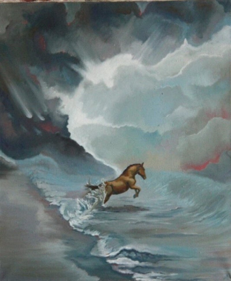 Лошадь в море