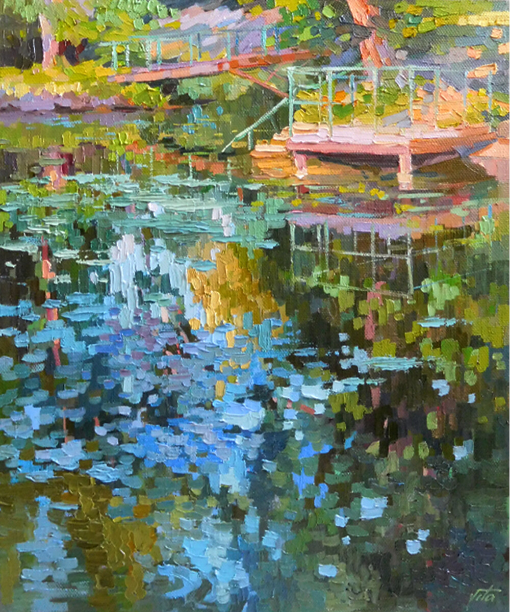 Вечерний пруд