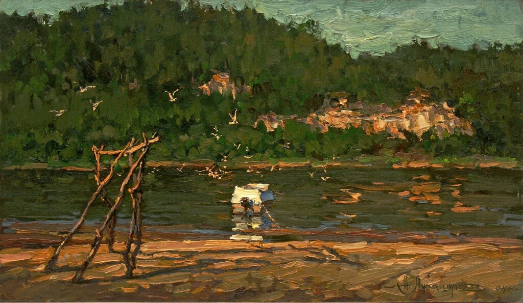 Солнечное утро на Волге