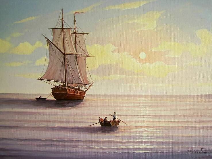 Утро на море