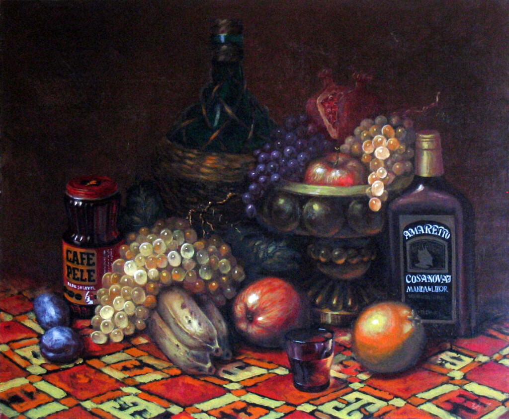 фрукты на ковре