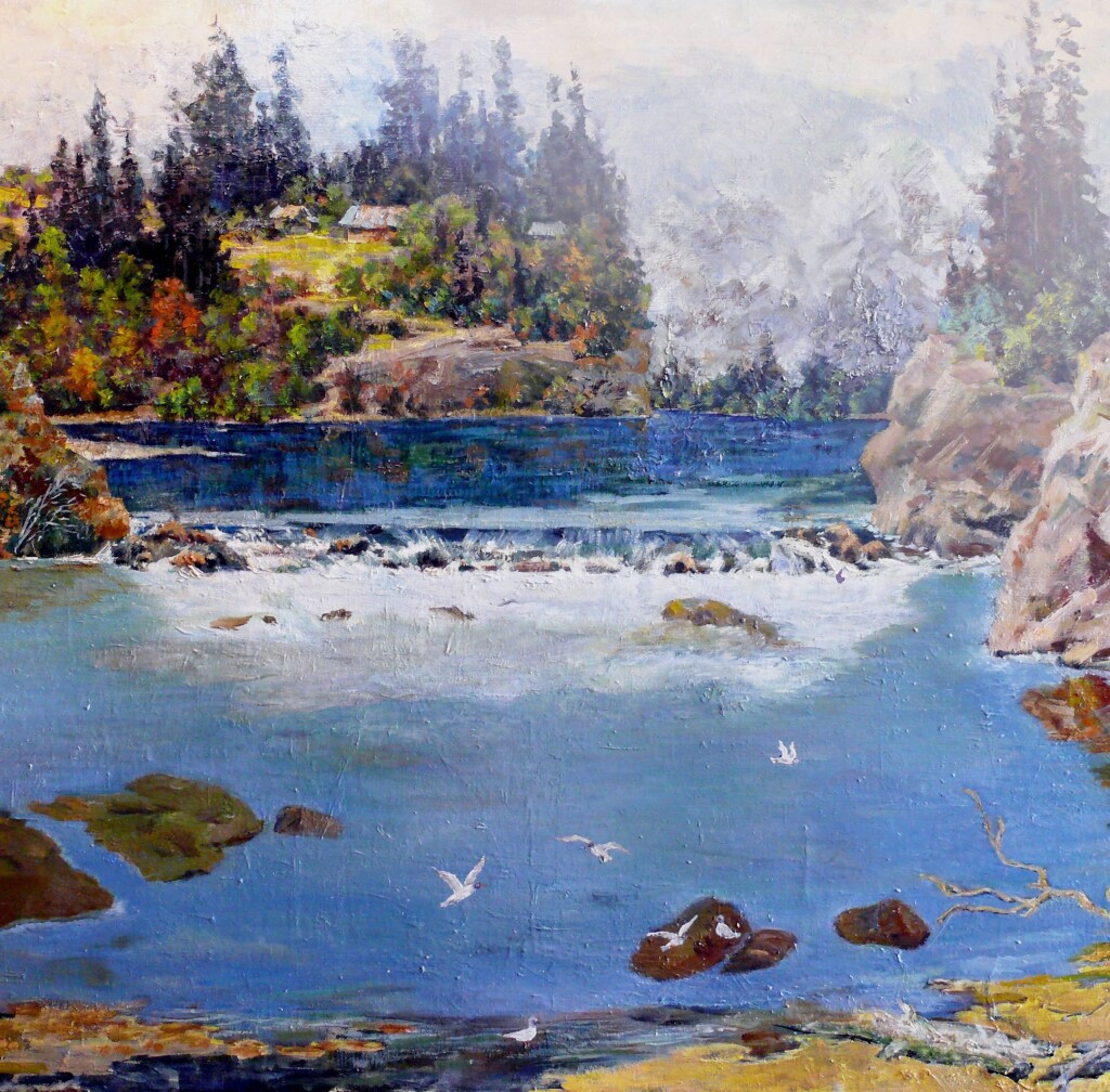 Горная река в Сколе.