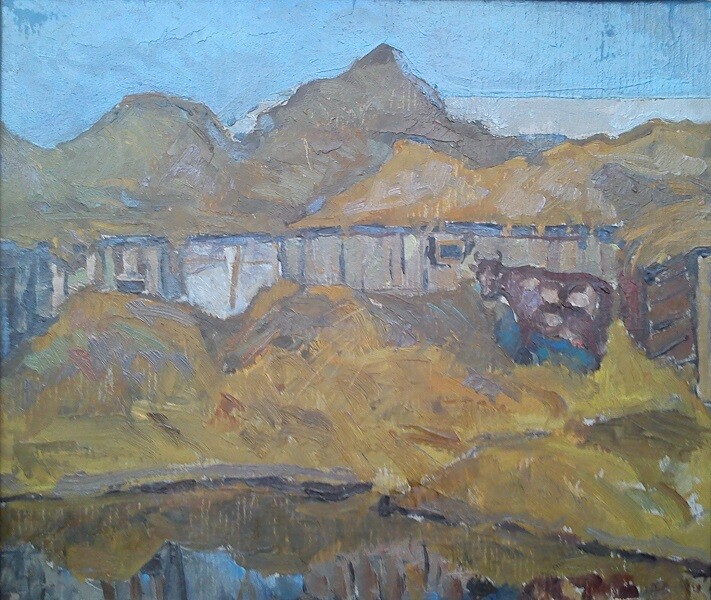 Пейзаж с коровой