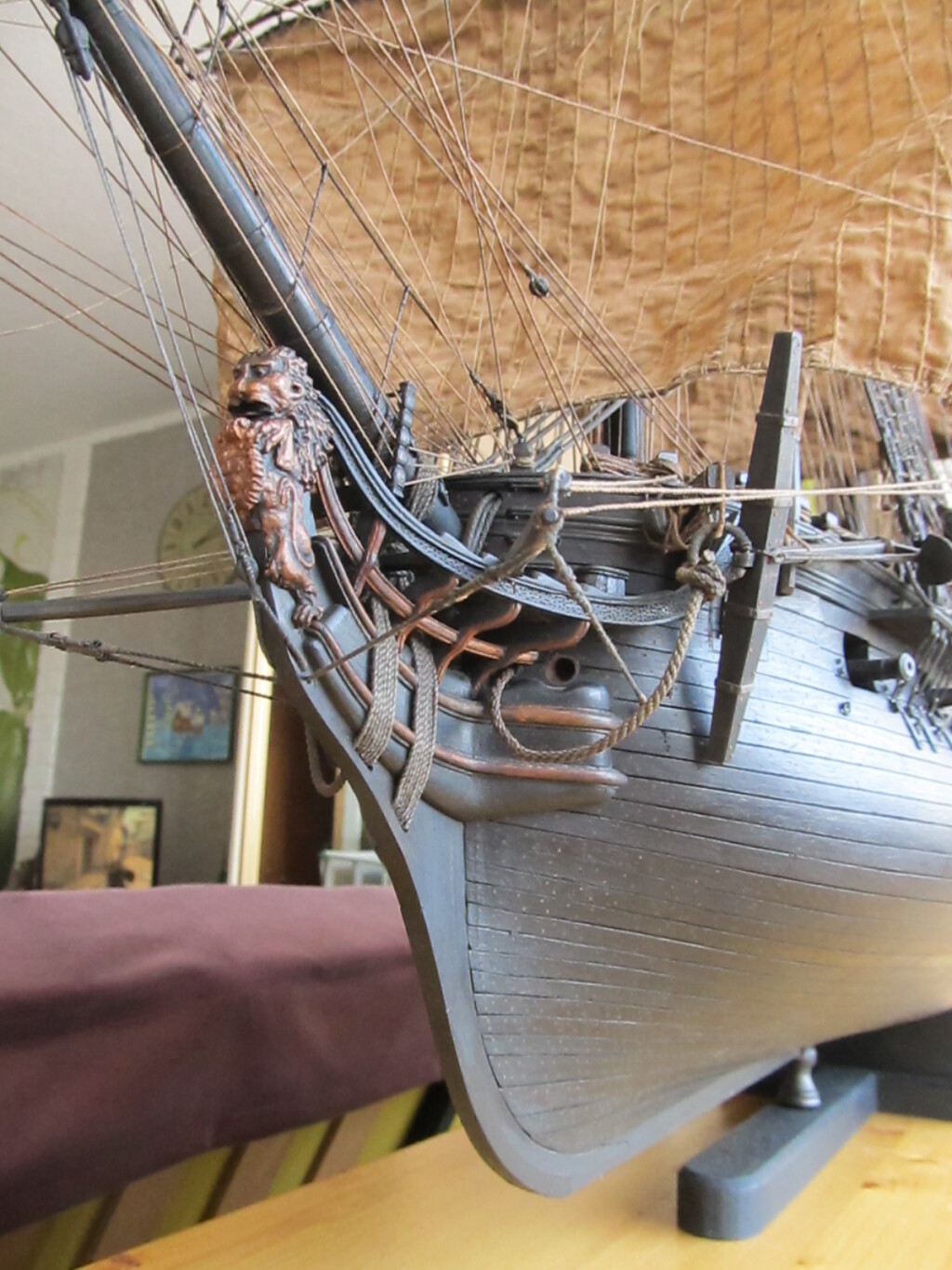 Модель французского фрегата La Belle Poule 1765 г.