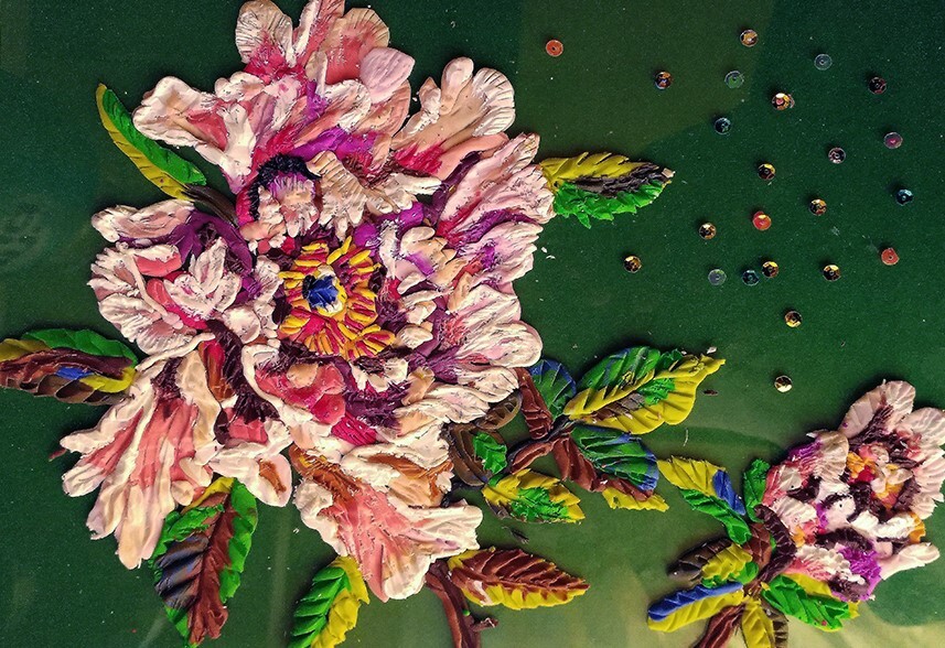 Открытка на стекле