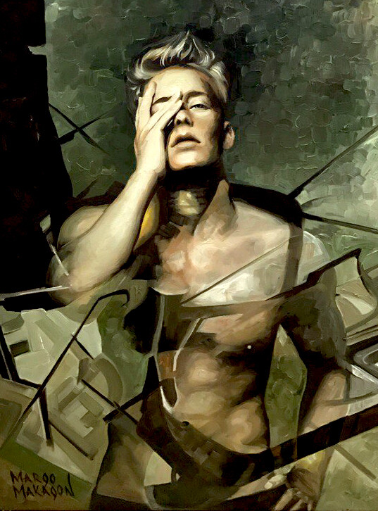 Он - фисташковый.