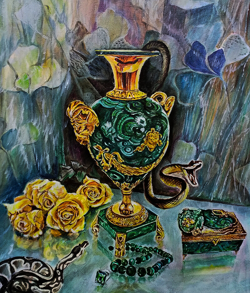 Малахитовый натюрморт