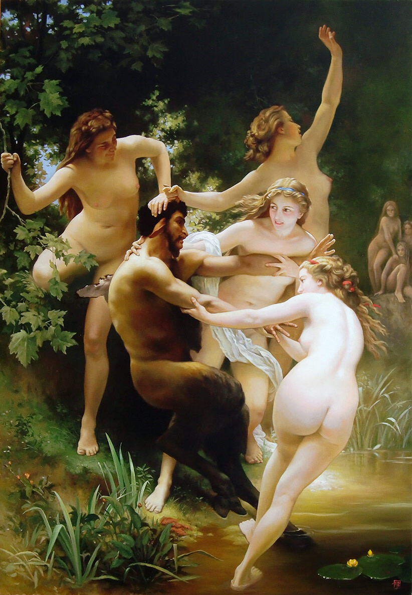 Сатир и Нимфы