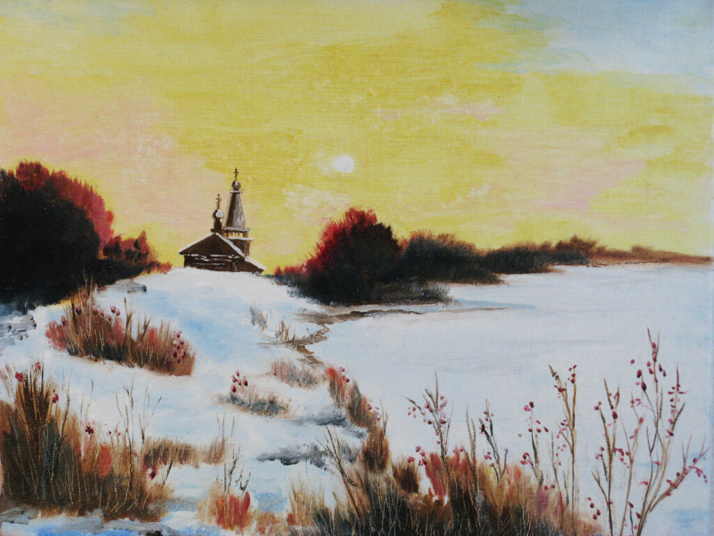 Рассвет у озера