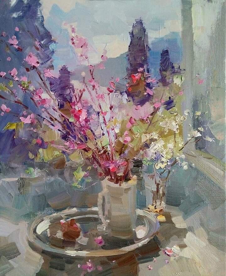 Цветение персика