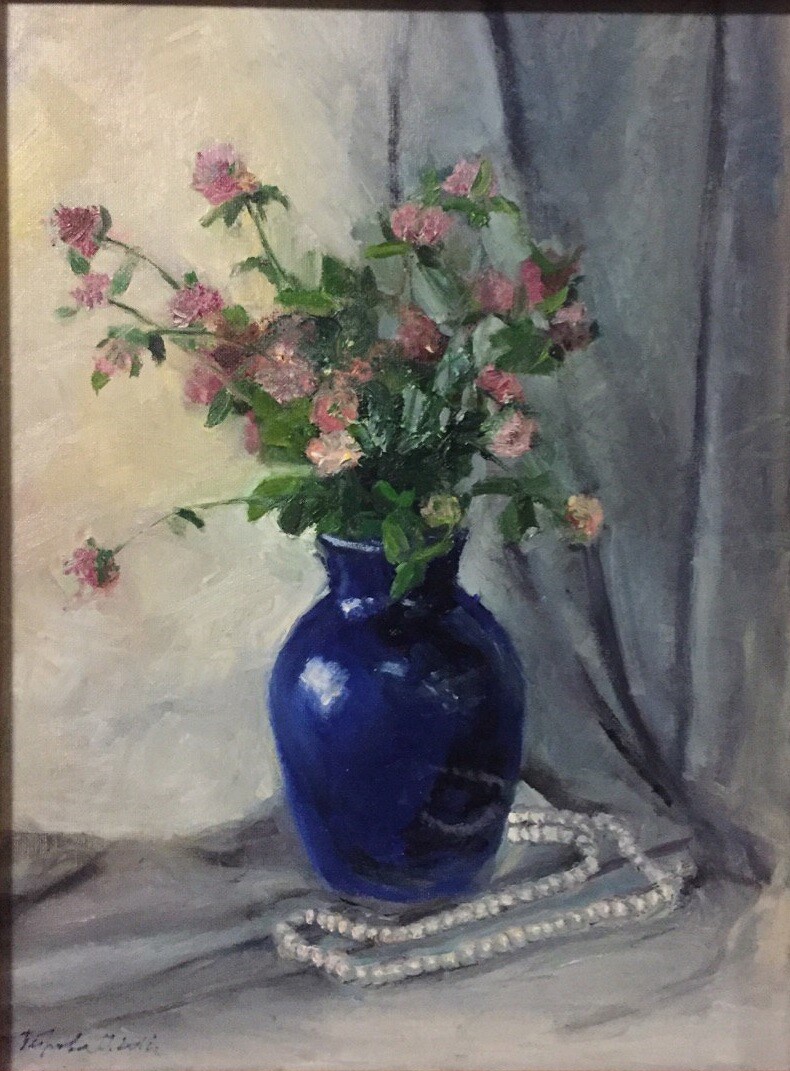 клевер в вазе