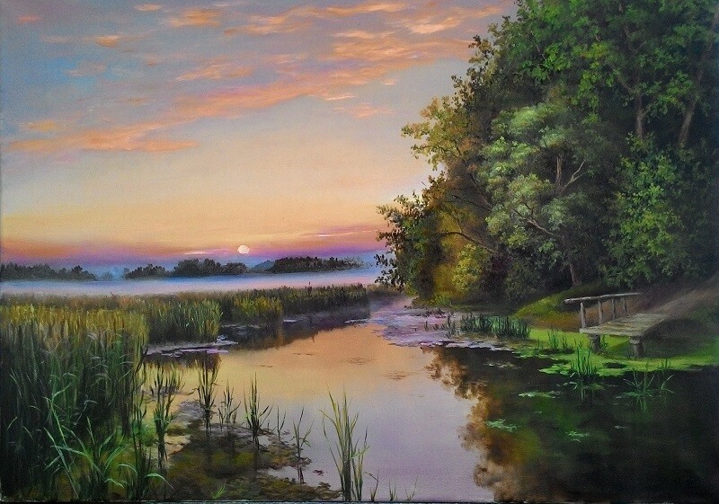 Солнце садится