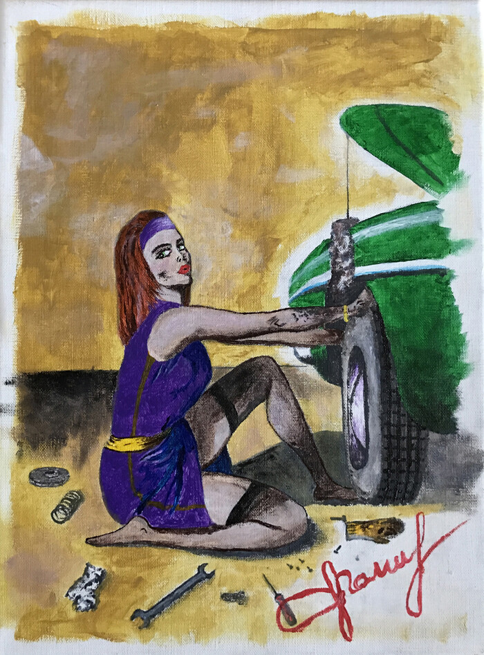 Девушка и машина