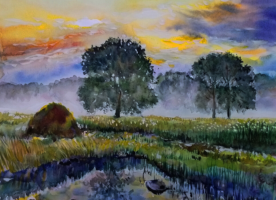 Вечер на болоте